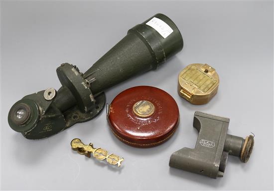 A military lens, another, a compass rule, etc.